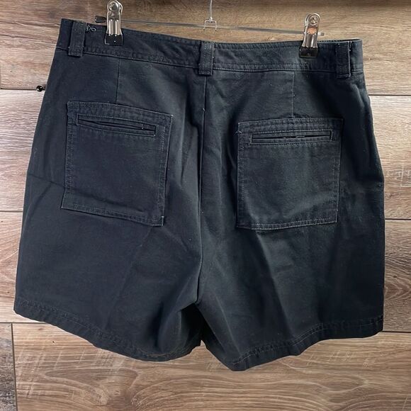 Dockers Women Ladies Vintage Favorite Fit Cotton Large Pocket Shorts Sz 10 Black - Picture 3 of 5